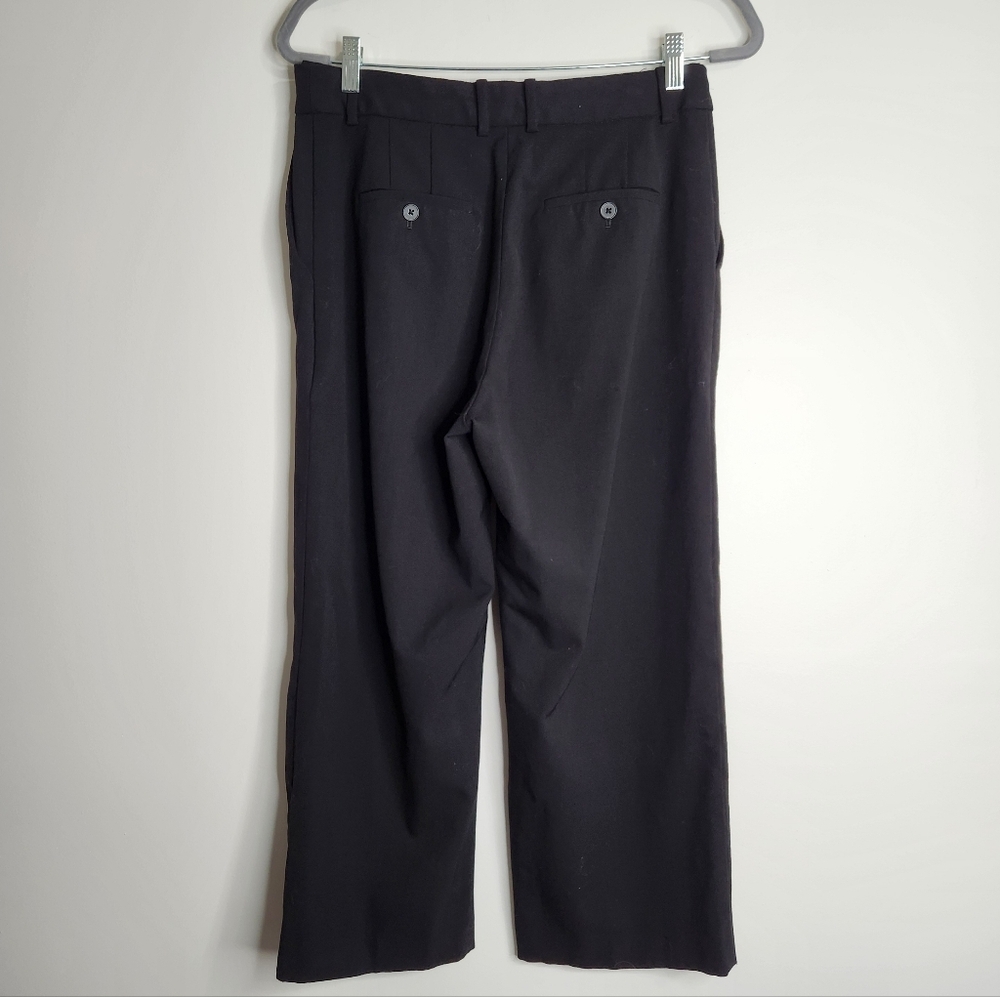 Aritzia Babaton Agency Cropped Pant Black City Wool Size 10 - Picture 7 of 15